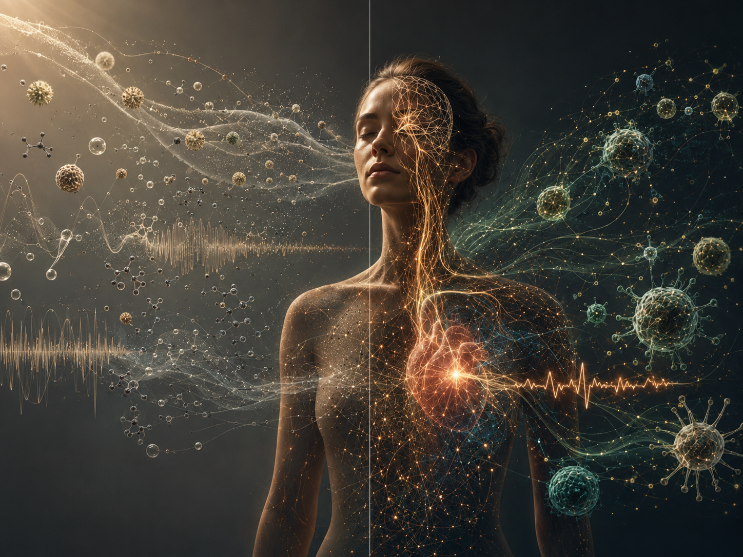 Geteiltes Bild zwischen externen Umweltreizen und innerer biologischer Verarbeitung