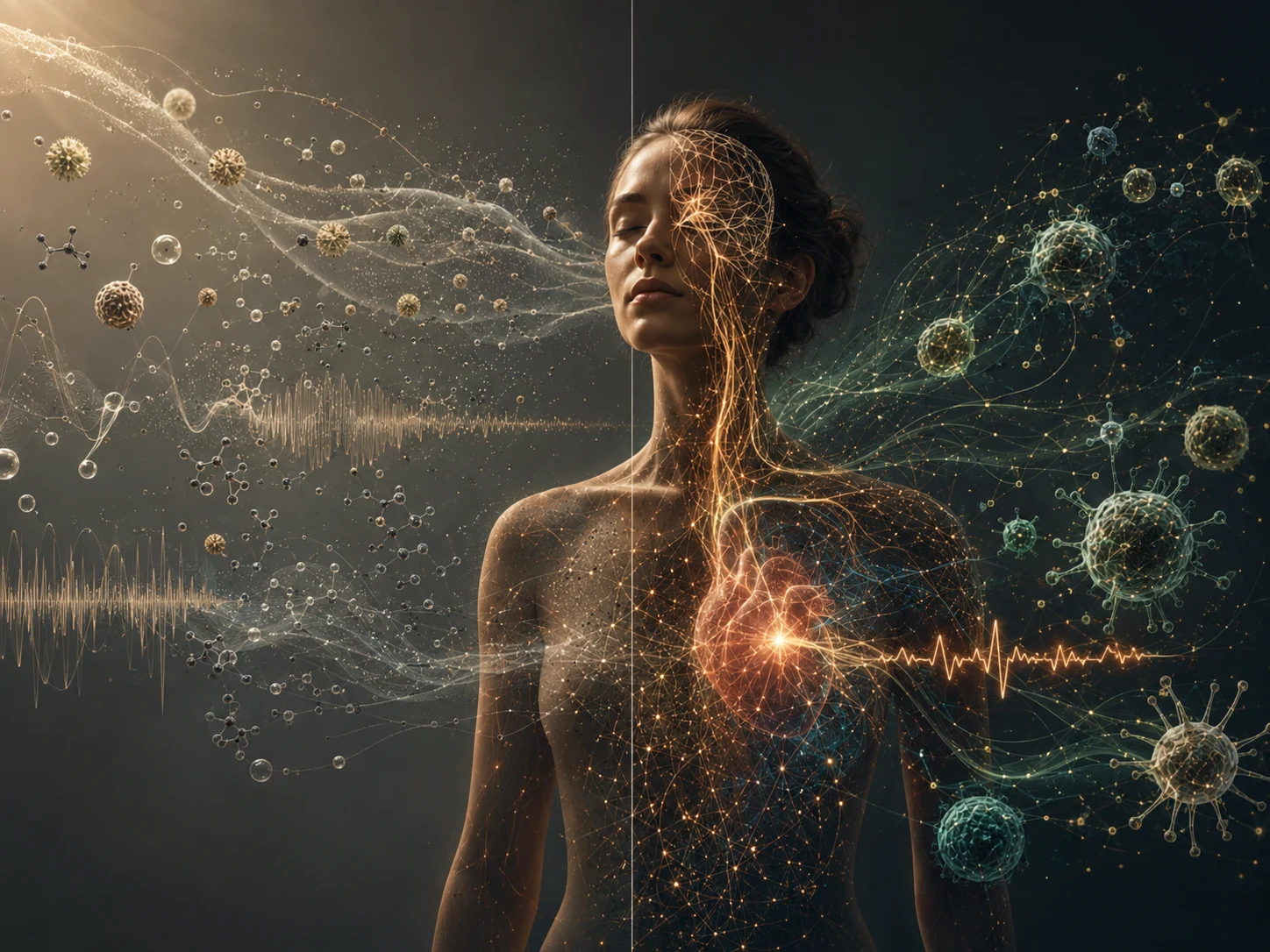 Geteiltes Bild zwischen externen Umweltreizen und innerer biologischer Verarbeitung